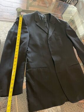 Men's Black Classic Single-Breasted Blazer